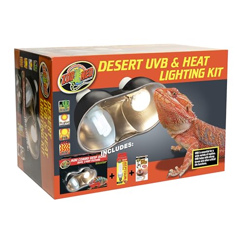Zoo Med Desert UVB & Heat Lighting Dual Kit