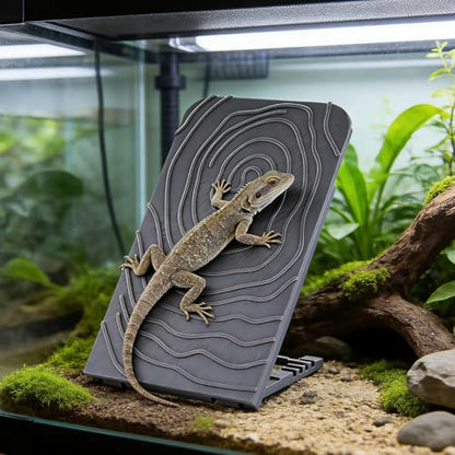 Reptile Climbing Wall, Bearded Dragon Climbing Exercise Ramp, 4 Angle Adjustable Climb Rock Wall for Gecko, Reptile Tank Accessories for Leopard Gecko, Lizards, Hermit Crab