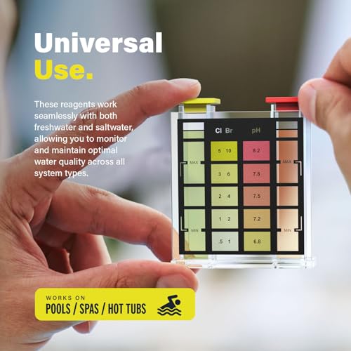 Lupo 3-in-1 Pool Test Kit Replacement Reagents | Refill Reagents for Residential Swimming Pools & Spas | Total Chlorine, Total Bromine & pH Testing | Lupo Global LP-RB-01-US - size: Refill Solutions