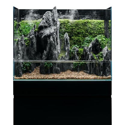 Ultum Nature Systems Foresta Integrated Paludarium Tank - All in One Aquarium w/Waterfall, Mist Maker, Water Pump, Modern Fish Tank w/Filtration for Aquatic Plants - 23.62" x 14.17" x 17.72" - 60E - size: 60E