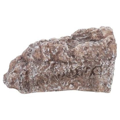 SECFOU Resin Reptile Hide Cave for Snakes and Lizards, Secure Rock Hideout with Realistic Natural Rock Appearance, Enhances Psychological Wellbeing in Aquarium and Terrarium Habitat