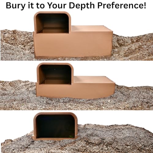Reptile Humid Hide Viewing Box with Lid | Cave Humidity Hide for Leopard Gecko, Hognose Snake, Corn Snake Reptile Underground Lay Box Hideout Habitat Tank Enrichment | Decor Decoration Accessories
