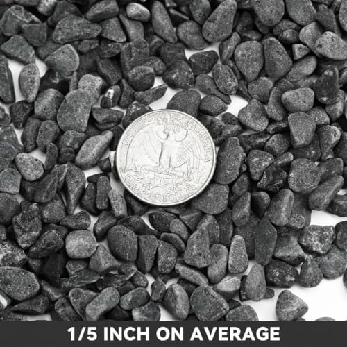 Onlyfire 18lbs Gray Gravel Pebbles, 1/5" Natural Decorative River Rocks | Aquarium Gravel, Crushed Gravel Stone, For Indoor Plants, Vases, Succulents, Outdoor Garden Landscaping and Home Decor - color: Gray, size: 18 Pounds