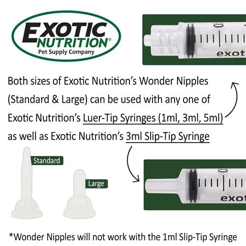 Wonder O-ring Syringe - 1 ml Slip-Tip Syringe - Silicone Sterile Silicone O-ring Syringes for Handfeeding Animals, Administering Supplements, Measuring Liquids and More (6 pack) - size: 6 pack