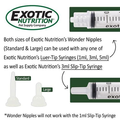 Wonder O-ring Syringe - 1 ml Slip-Tip Syringe - Silicone Sterile Silicone O-ring Syringes for Handfeeding Animals, Administering Supplements, Measuring Liquids and More (6 pack) - size: 6 pack