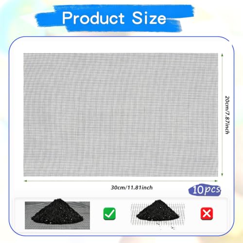 Mesh Pots for Plants, 10pcs, 11.8x7.8 Inch
