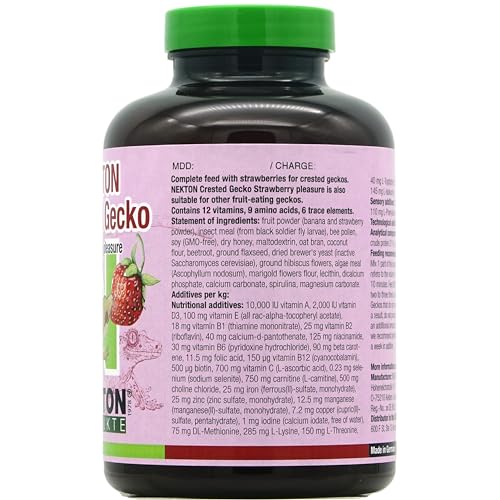 Nekton Crested Gecko Strawberry Pleasure Complete Diet 250g / 8.82oz - size: 8.82 Ounce (Pack of 1)