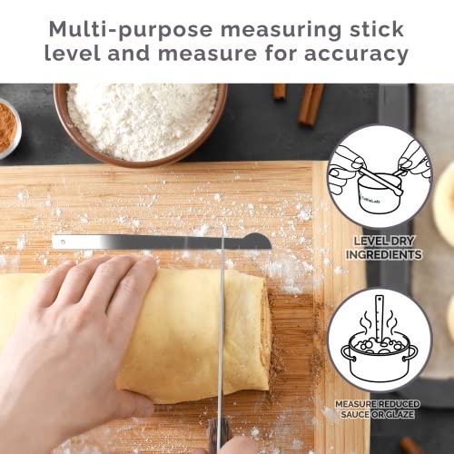 Measuring Cups and Measuring Spoons Set of 14 - Stainless Steel Measuring Cups and Spoons Set, Includes 1/8 Teaspoon Measuring Spoon, 1/8 Cup Measuring Cup, Leveler Dry (14, Charcoal) - color: Charcoal