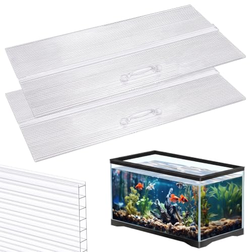 Sieral Aquarium Canopy Set Polycarbonate,36 x 18 Inch,Clear,1 Pcs - color: Clear, size: 36 x 18 Inch