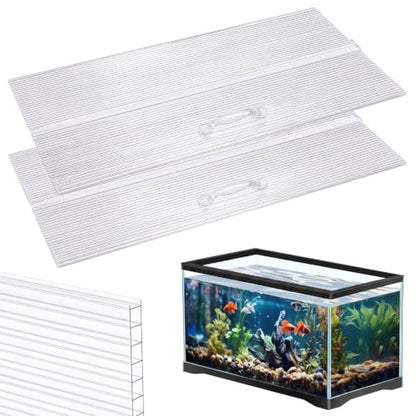 Sieral Aquarium Canopy Set Polycarbonate,36 x 18 Inch,Clear,1 Pcs - color: Clear, size: 36 x 18 Inch