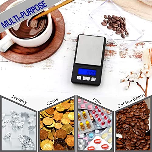 Fuzion Ultra Mini Gram Scale, 100/0.01g Mini Scale, Digital Pocket Scale, Small Jewelry Scale with Tray, Food Scale with 6 Units, Tare, LCD Display