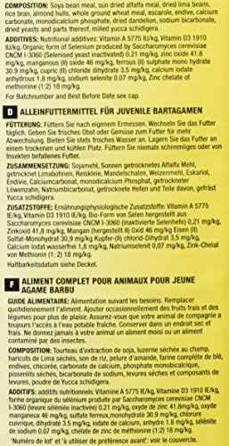 Zoo Med 20-Ounce Natural Bearded Dragon Food, Juvenile Formula