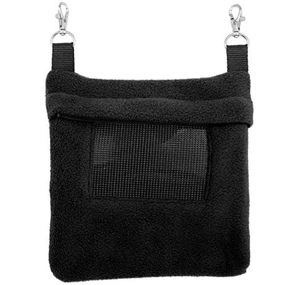 Exotic Nutrition Economy Carry Bonding Pouch (Black) - for Sugar Gliders, Squirrels, Marmosets, Hamsters, Rodents, Rats, Reptiles, & Other Small Pets - color: Black