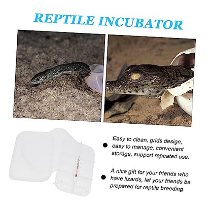 LIOOBO Egg Incubator for Reptile Lizard and Gecko Breeding Box 12 Grids Easy to Use
