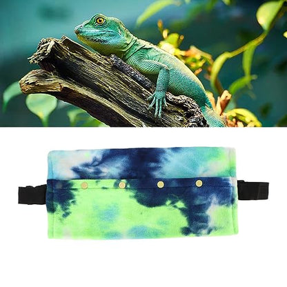 Travel Sling for Lizards, Soft Adjustable Strap, Reptile Sling Carrier, Ample Space for Traveling (Blue Green) - color: Blue Green