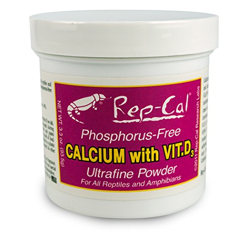 SRP00200 Phosphorous-Free Calcium Ultrafine Powder Reptile/Amphibian Supplement with Vitamin D3 | Reptile/Amphibian Supplement with Vitamin D3