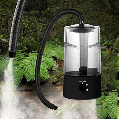 Reptile Humidifier Mister, 4L Top Fill Terrarium Fogger with Extension Hose, 25W Adjustable Mist for Reptile and Amphibian Habitats
