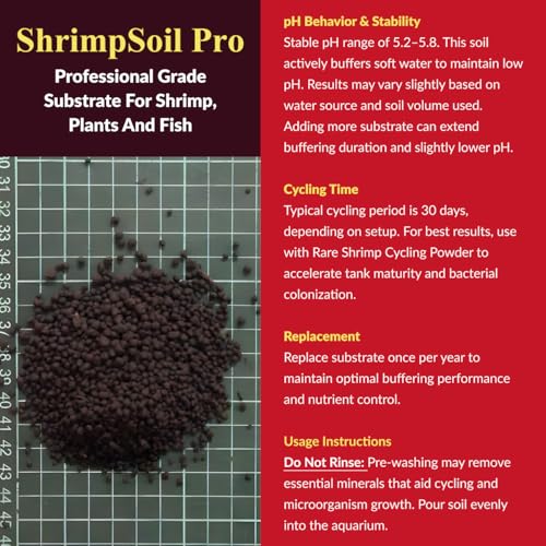 ShrimpSoil Pro - Freshwater Shrimp & Aquatic Plant Soil | Professional Buffering Substrate for Caridina & Neocaridina Shrimp | Aquarium Soil for Live Plants, Aquascapes & Aquasoil Setups (1L)