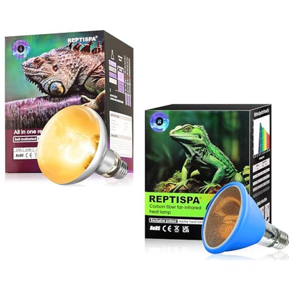 75 Watt Heat Bulb and 125 Watt UVA UVB Bulb