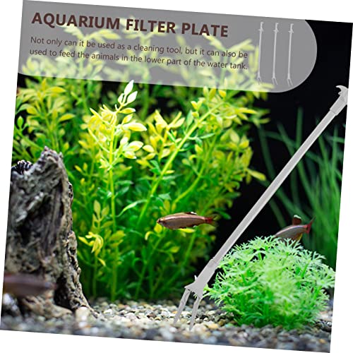 3Pcs Professional Aquarium Feeding Tongs Convenient Tweezers for Fish Feeding Aquascaping and Reptile Care Includes Straight and Curved Tips for Versatile Use
