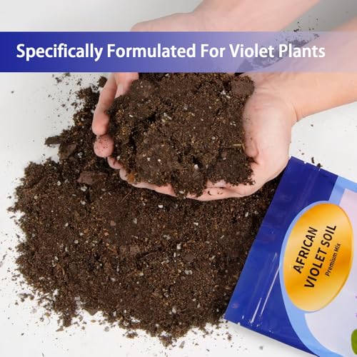 African Violet Potting Soil Mix 1qt, Pre-Mixed Acid Soil Ideal for African Violets to Ensure Optimal Nutrient Uptake and Vibrant Blooms - color: African Violet soil, size: 1QT