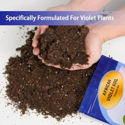 African Violet Potting Soil Mix 10qt, Pre-Mixed Acid Soil Ideal for African Violets to Ensure Optimal Nutrient Uptake and Vibrant Blooms - color: African Violet soil, size: 10QT