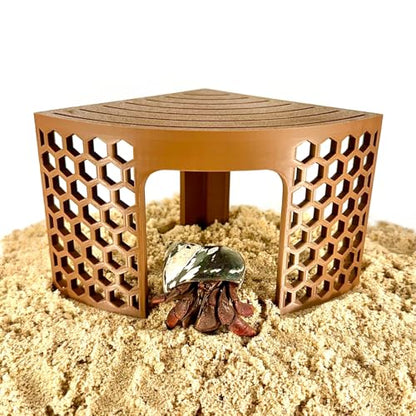 Hermit Crab Climbing Toy Corner Stand | Hermit Crab Cave Tank Decor Hide Platform | Hermit Crab Hideout Decoration Accessories Supplies Toys Ornaments