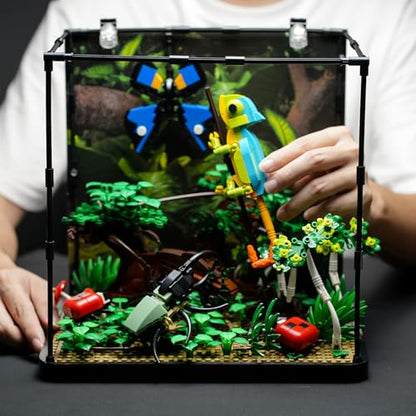 Flowers Botanical Butterfly Garden Building Set for Adutls | Animals Insect Tank Building Toy Set for Boys and Girls 12 Years Up 1284 PCS