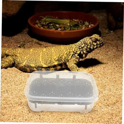 VICASKY Reptile Breeding Box Sturdy Snake Gecko Lizard Incubator Brooder for Quail Eggs - color: Black