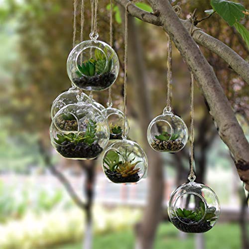 Wedding Hanging Glass Orbs, 18 Pcs Glass Tea Light Terrarium, Hanging Glass Globes, Globe Terrarium, Tea Light Holders, Wedding Decor Indoor Outdoor - size: 18