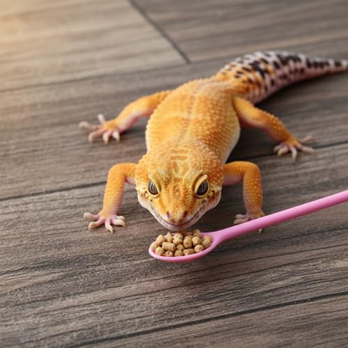 Crested Gecko Food Dish, Water Bowl, Reusable Crested Gecko Tank Accessories, Small Reptile Feeding Dish, Reptile Spoon, Silicone Hermit Crab Tortoise Small Pet
