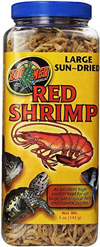 Zoo Med Large Sun-Dried Red Shrimp 5 oz - Pack of 3 - size: 5 Ounce (Pack of 3)