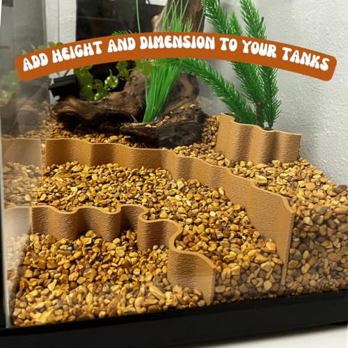 REEFSHAPE Aquarium or Terrarium Substrate Cliffs Combo Pack | Separate Substrate Layers in Aquariums or Terrariums to Create Cliffs & Depth | Made in USA (Cliff Combo, Tan) - color: Cliff Combo, Tan