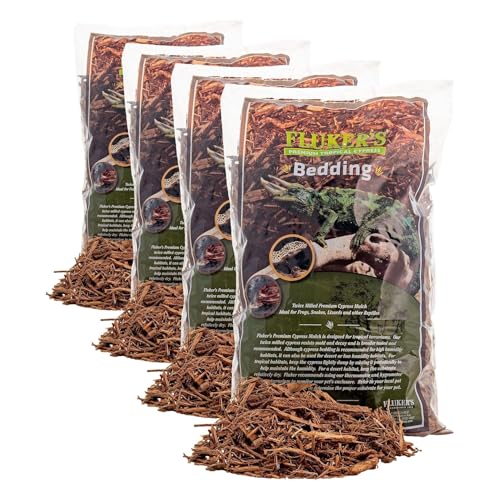 Fluker's Premium Tropical Cypress Bedding for Reptiles, 5 QT (Pack of 4) - size: 10 Pound (Pack of 4)