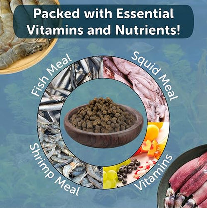 Axolotl Pellet Food 3/16" Soft Moist Sinking Pellets for Juvenile Axolotl Also Shrimp, Snails, Crayfish, Bottom Tropical Fish, Blackworm Pellets Included 12oz Canister - size: 12 Ounce (Pack of 1)