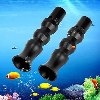 Zerodis Aquarium Nozzle, Fish Water Outlet Pipe 360 Degree Rotating Nozzle Tackle Pump Accessories Flat Duckbill Tornado(25mm Tornado)
