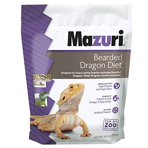 Mazuri | Bearded Dragon Food - Insect Portion of a Complete Diet | 8 Ounce (8 oz) Bag - size: 8 Ounce (Pack of 1)
