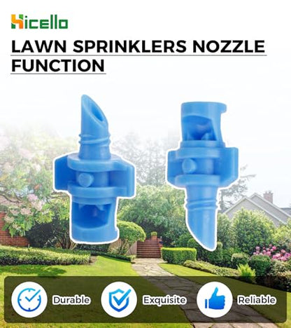 100PCS 90 Degree Misting Nozzle Irrigation, Sprinklers Sprayer for Garden Irrigation System, Micro Sprayer Refraction Automizing Drippers - size: 100pcs-90DR-Blue