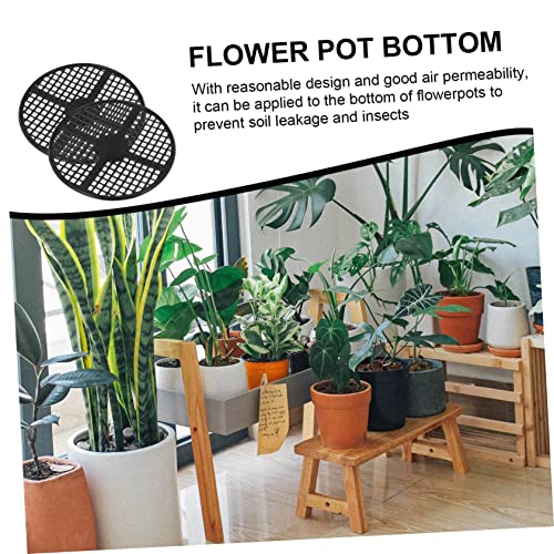 20 Pcs Bonsai Mesh Drainage Screens Flowerpot Bottom Mesh Pads with Drainage Holes for Improved Soil Aeration for Indoor and Outdoor Plant Pots