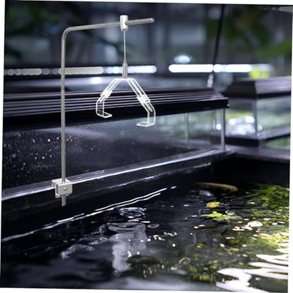 Mipcase 2pcs Light Clip for Terrarium Durable Replacement Lamp Holder for Fish Tank and Reptile Heating Light Versatile Fixture for Aquariums and Glass Tanks