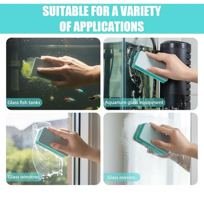 8 PCS Double-Sided Fish Tank Cleaning Brushes, Aquarium Sponge Brush, Cleaner Fish Tank Cleaning Tool for Aquarium and Home Kitchen