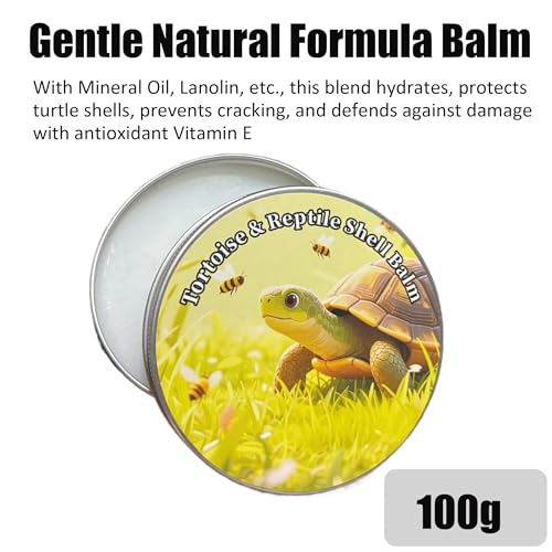 Reptile & Tortoise Shell Balm, 3.5 oz | Natural Formula, Moisturizer, Turtle and Tortoise Shell Care