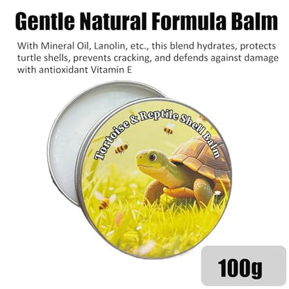 Reptile & Tortoise Shell Balm, 3.5 oz | Natural Formula, Moisturizer, Turtle and Tortoise Shell Care