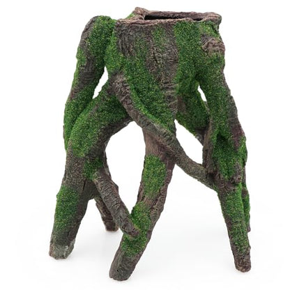 AQUA KT Aquarium Tree Stump Branch Rock Fish Hiding Place for Betta Cichlid Goldfish Fish Tank Aquarium Landscape Decoration