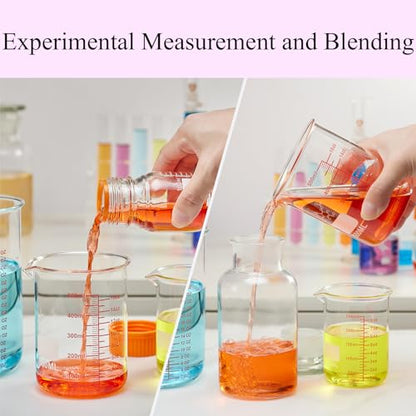 High Borosilicate Glass Measuring Cup-V-Shaped Spout,500ml(16OZ) Glass Measuring Beaker for Kitchen or Restaurant, Easy to Read - size: 500ml (16oz)