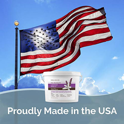 SMELLS BEGONE 1-Gallon Gel Odor Eliminator – High-Capacity, Long-Lasting Absorber for Large Basements, Garages, Workshops & Commercial Areas – Remove Tough Odors with Essential Oils (Lavender Vanilla)
