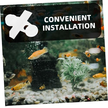 Sosoport 20pcs Aquarium Cup Clips for Fish Tank Divider Isolation Antislip Glass Holders for Setup and Reptile Enclosures Versatile Clips for Tank