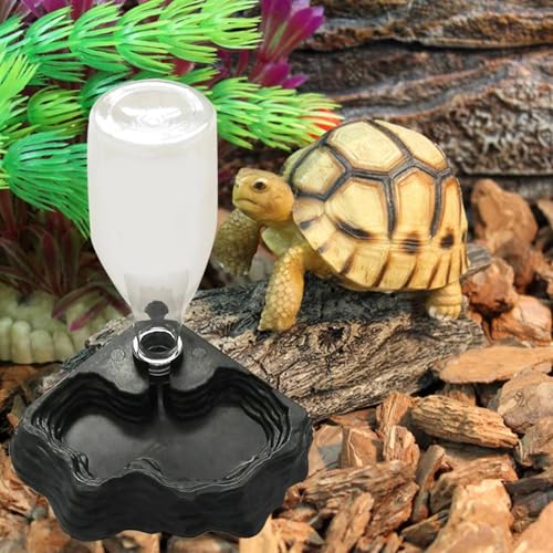 Reptile Water Feeder - Pet Water Fountain | Automatic Waterer Reservoir | Feeder | for Turtle Bearded Dragons Lizards Geckos Turtle Bearded Dragons Lizards Geckos for Terrarium Tank
