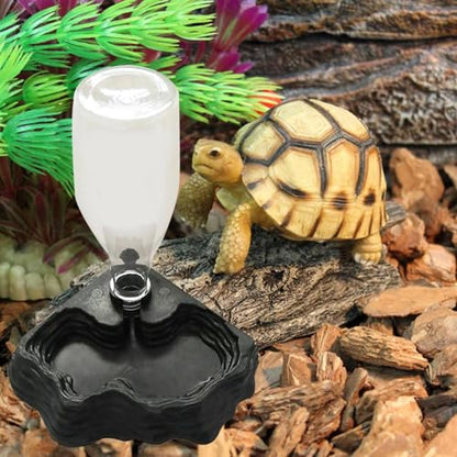 Reptile Water Feeder - Pet Water Fountain | Automatic Waterer Reservoir | Feeder | for Turtle Bearded Dragons Lizards Geckos Turtle Bearded Dragons Lizards Geckos for Terrarium Tank