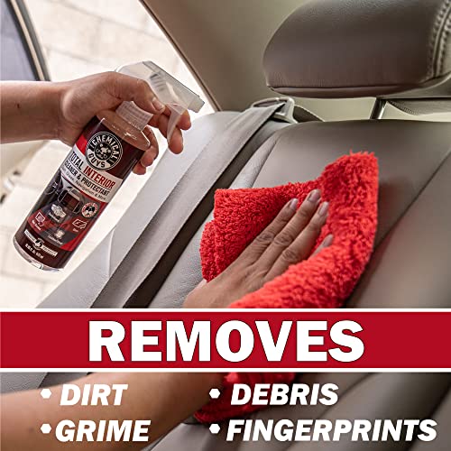 Chemical Guys, Total Interior Cleaner Variety Kit, New Car & Black Cherry | Sample two aromas in one box, a one-step spray for dashes, seats, door panels and screens, boxed ready to gift - size: 48 Fl Oz (Pack of 1), style: BAG KIT